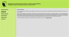 Desktop Screenshot of multilingualism.net